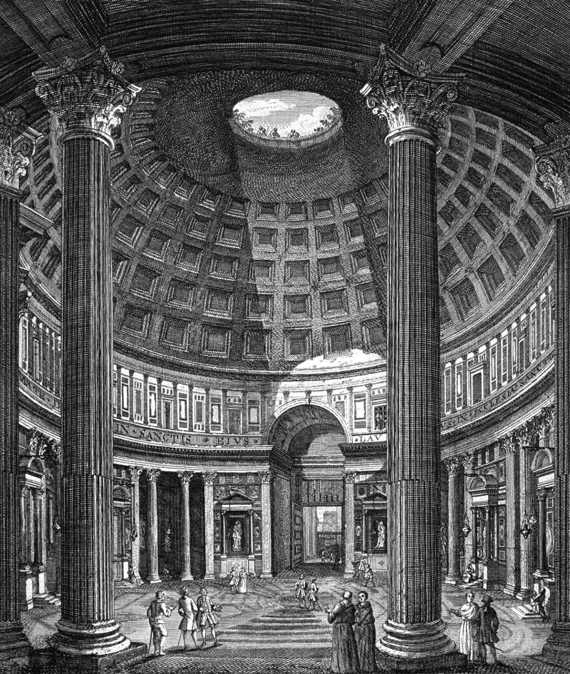 Giovanni Paolo Pannini,Intérieur du Panthéon ( ?, avant 1765, date indéterminée)